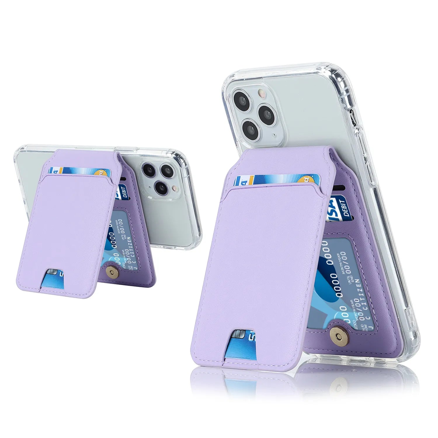 Foldable Magnetic Leather Kickstand Wallet - Image 9