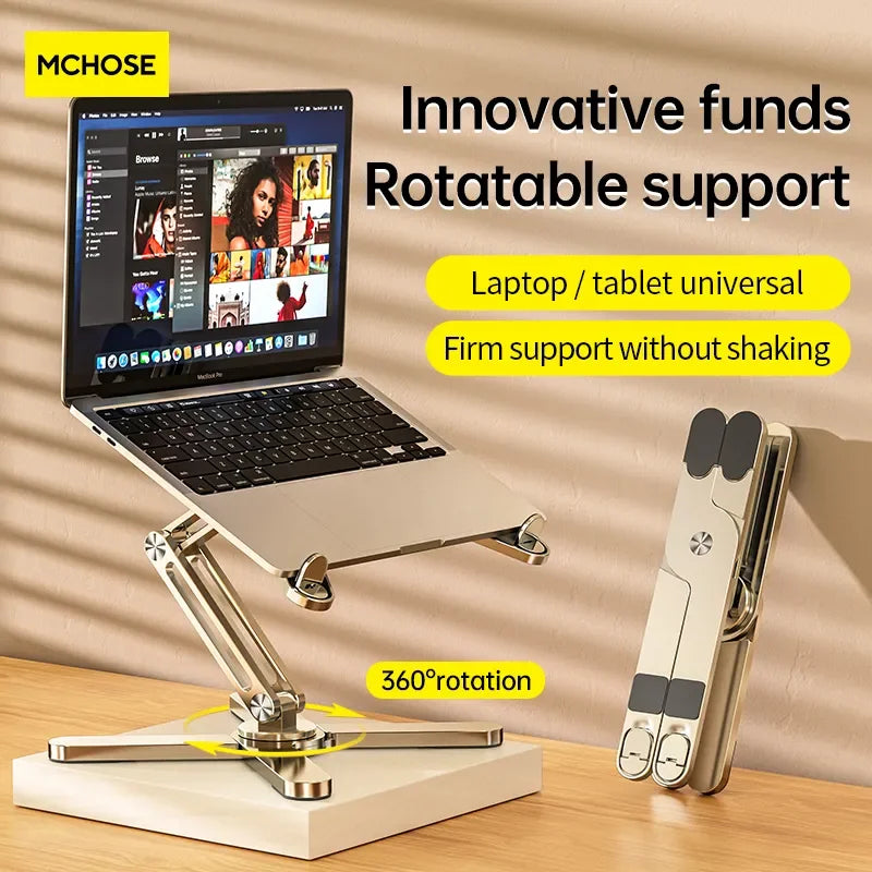 Aluminum Heat Dissipation Rotatable Laptop Stand - Image 6