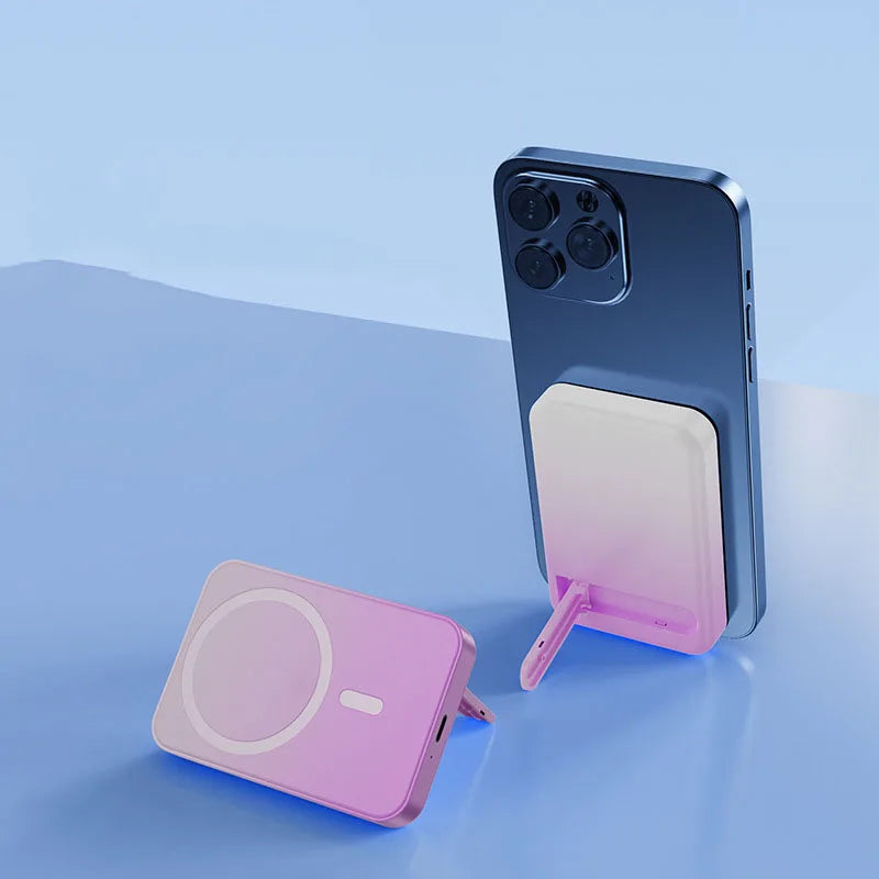 Magnetic Wireless Power Bank With Kickstand - Image 5
