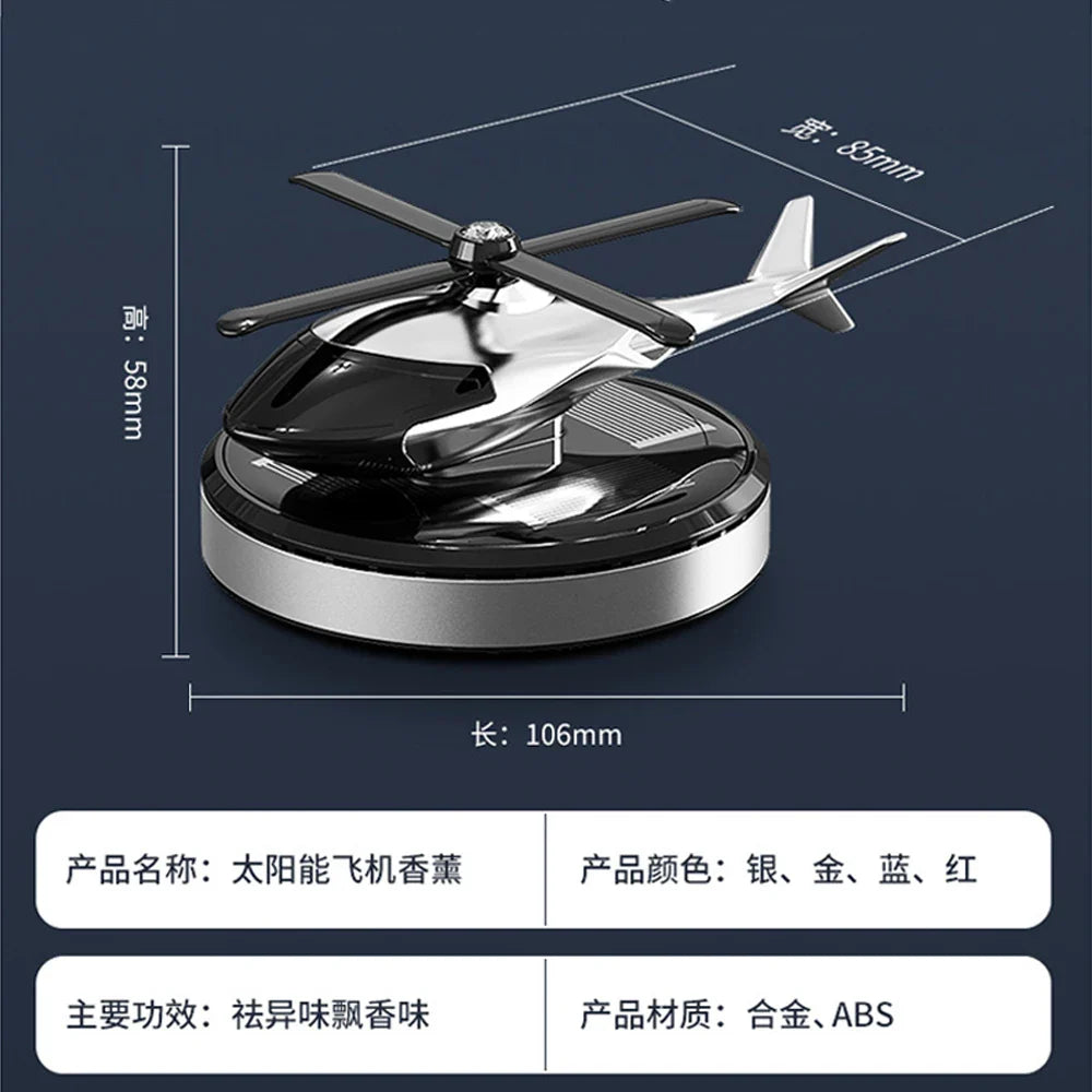 Helicopter Solar Car Air Freshener - Image 13