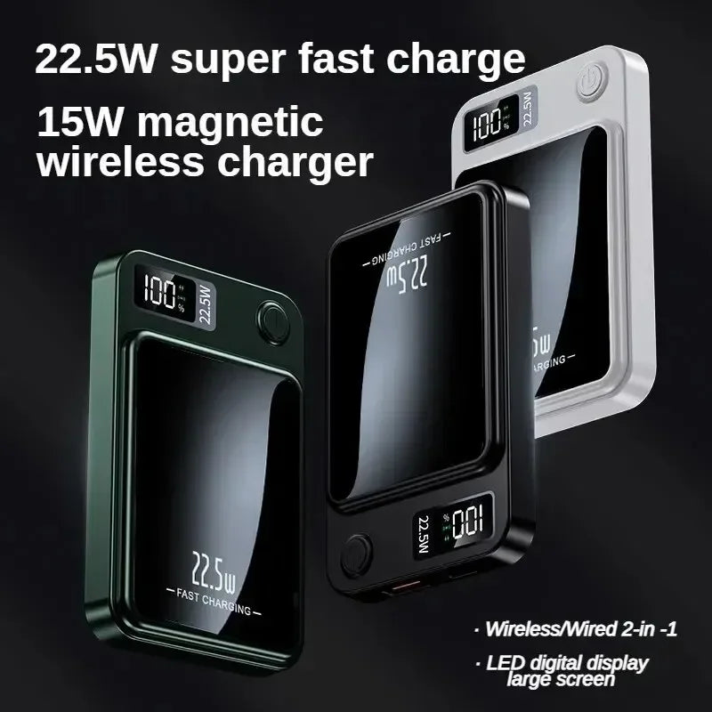 Magnetic Wireless Led Display Fast Charging Power Bank - Image 6