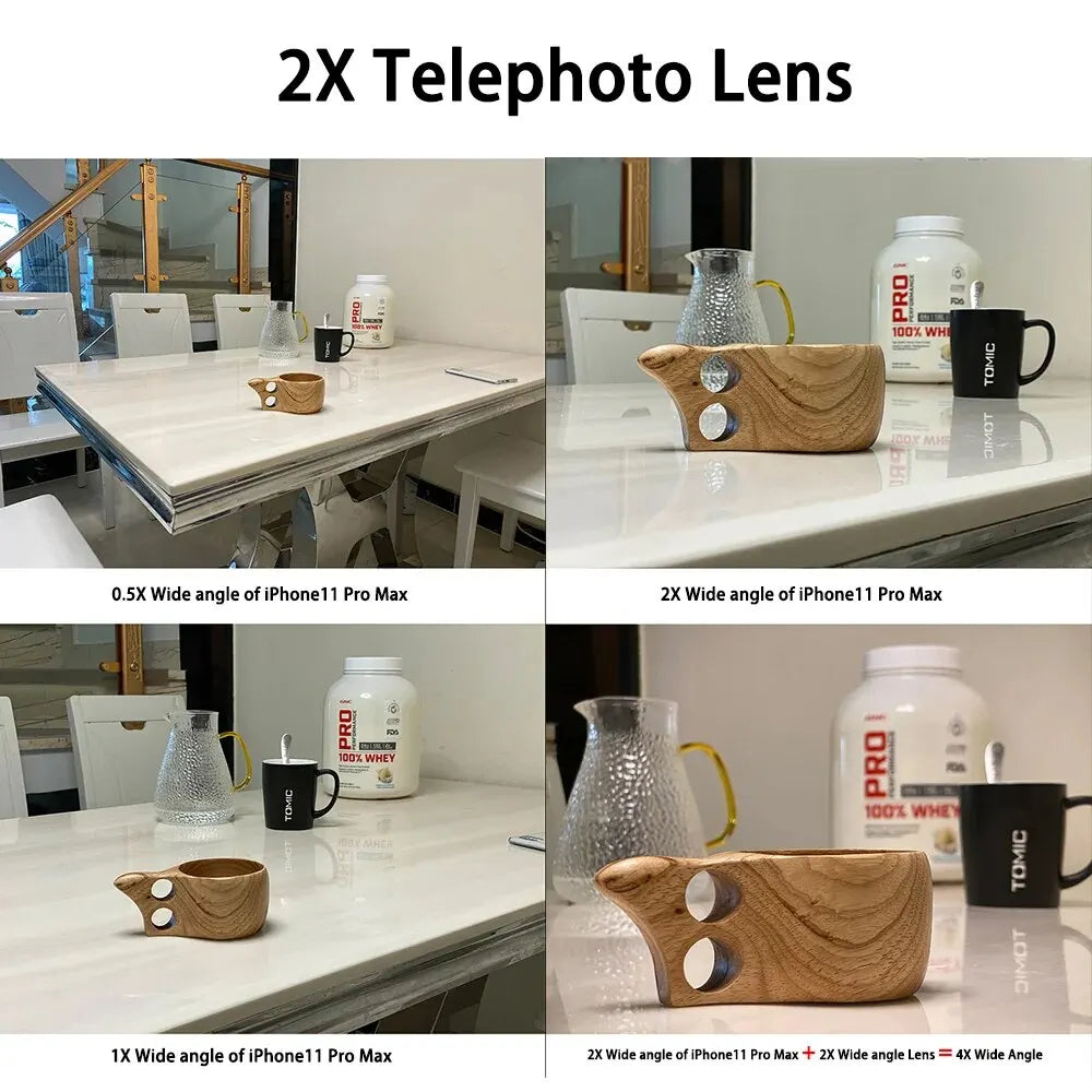 5 In 1 Mobile Fisheye Telephoto Lens Case - Image 9