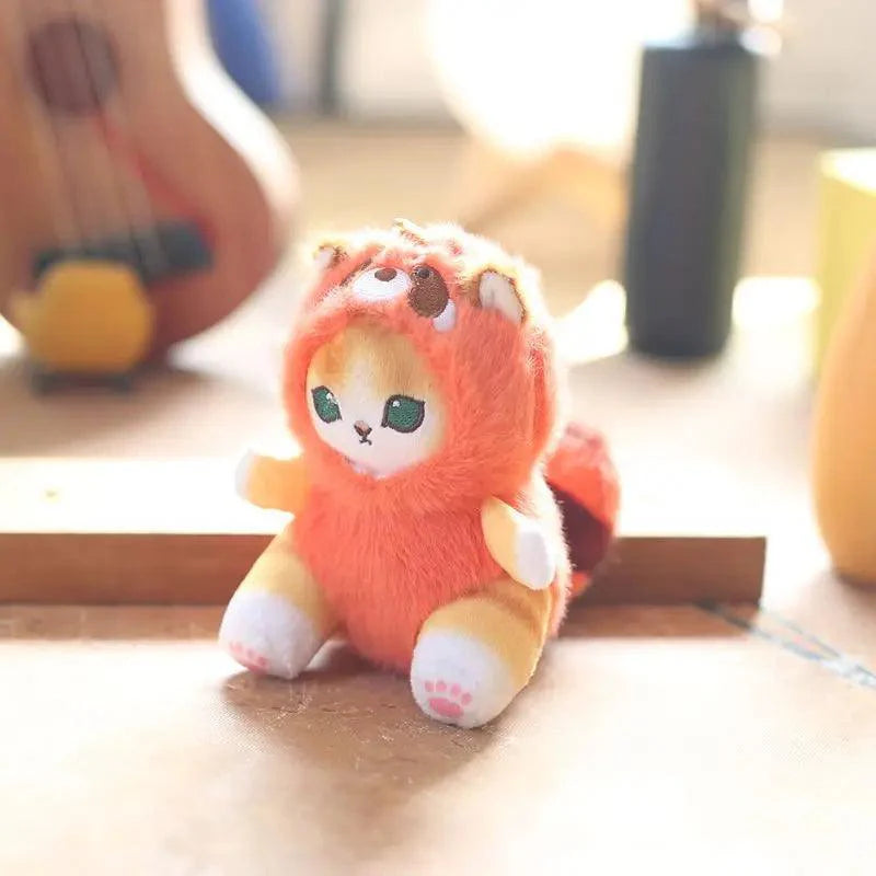 Shark Cat Fried Shrimp Plush Toy Keychain - Image 6