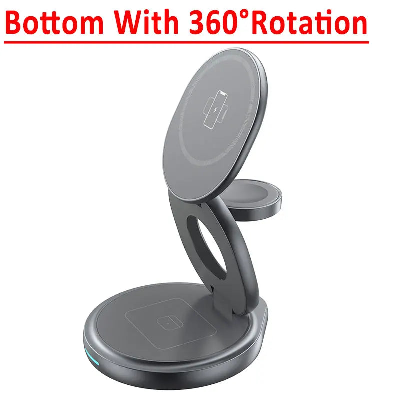 3 In 1 Foldable Magnetic Wireless Charger - Image 4