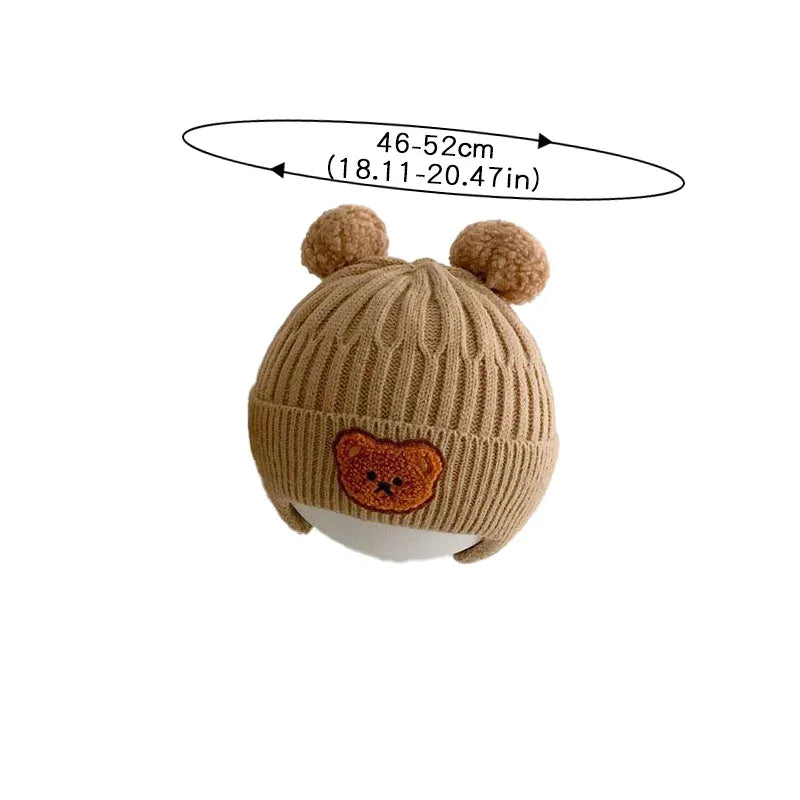 Baby Wool Hat Cute Bear - Image 11