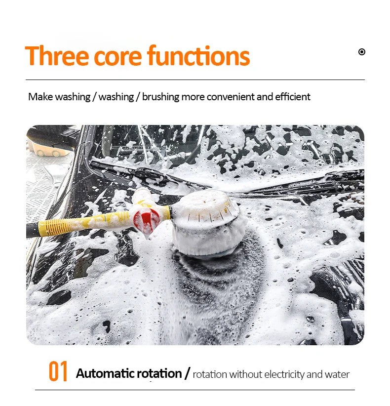 Multifunctional Car Rotary Wash Brush Kit - Image 10