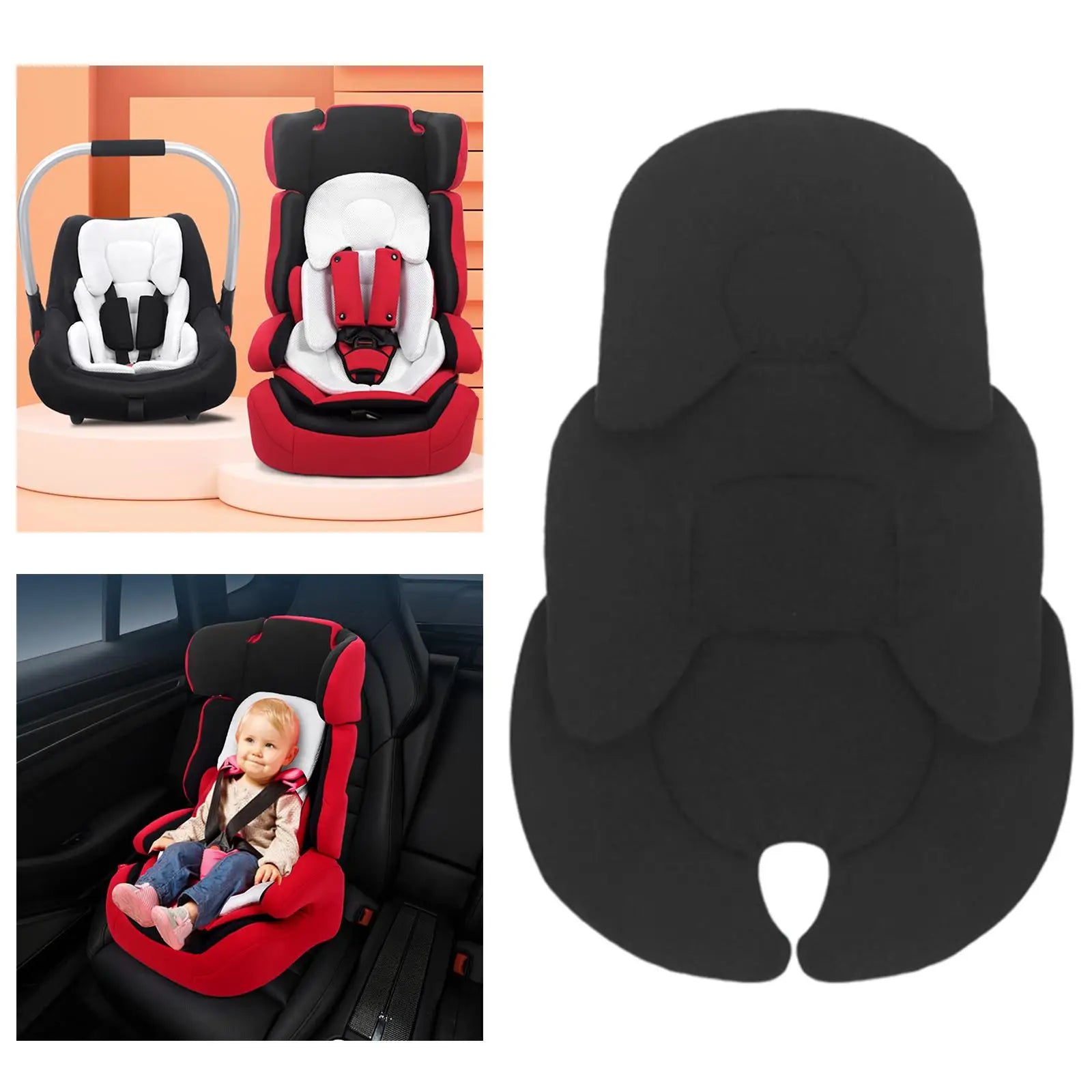 Baby Stroller Cushion Head And Pillow Car Seat - Image 4