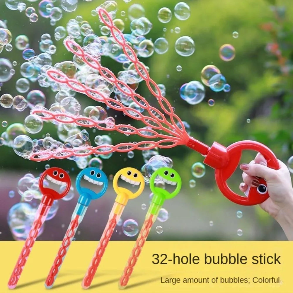 Bubble Stick : 32 Holes With 10 Pcs Bubble Liquid Included