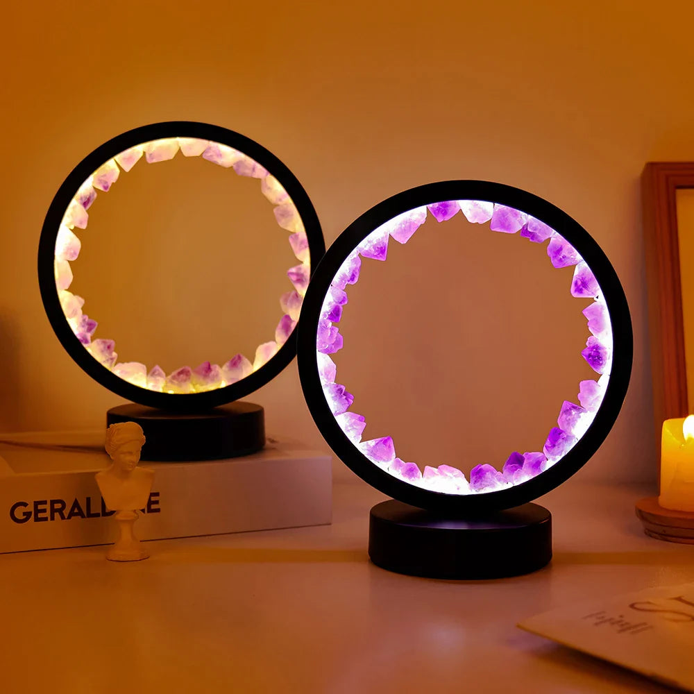Natural Gemstone Crystal Lamp - Image 3