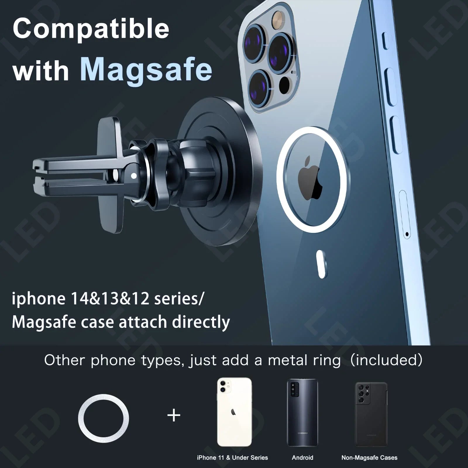 Magsafe Car Air Vent Mount Phone Holder - Image 5