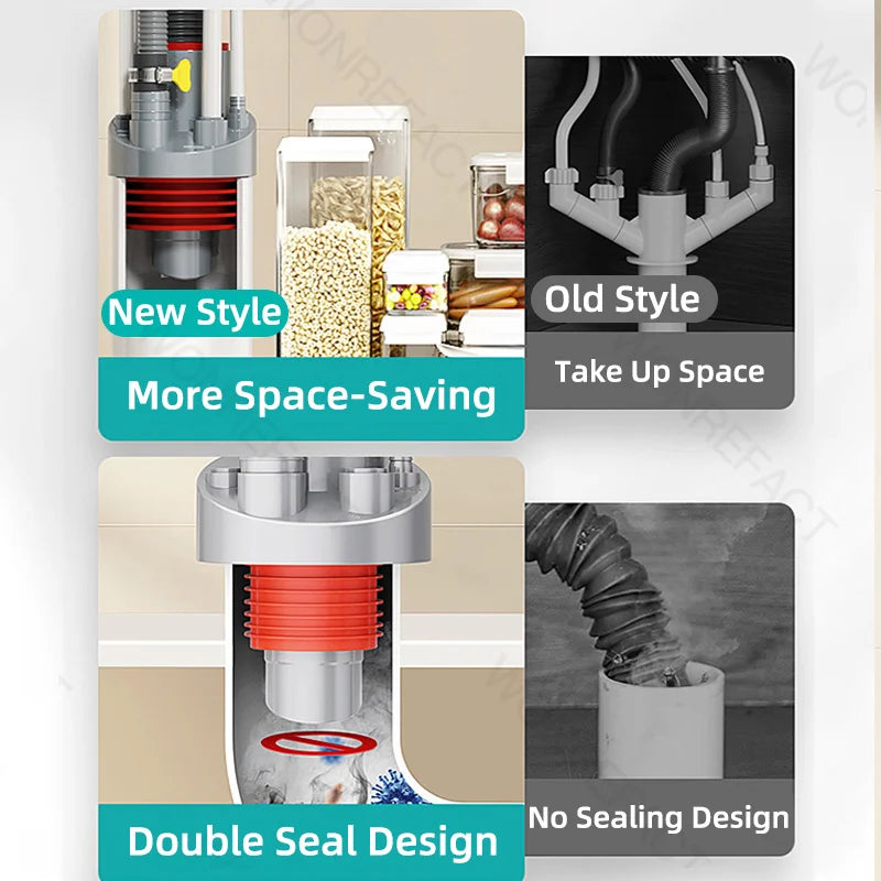 Anti Odor Sink Drain Pipe Connector - Image 6