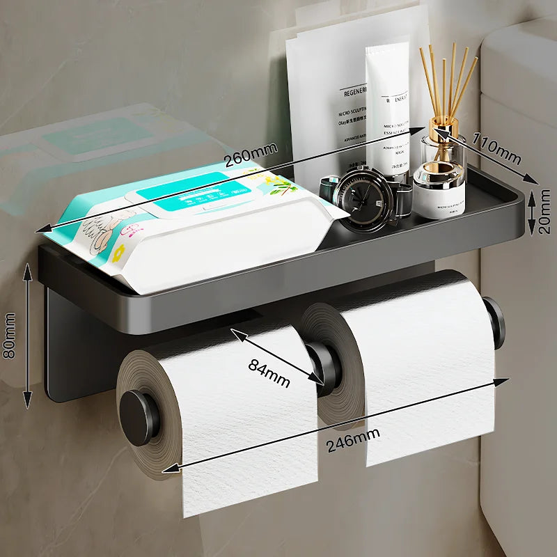 Wall-Mounted Aluminum Alloy Tissue Holder - Image 11