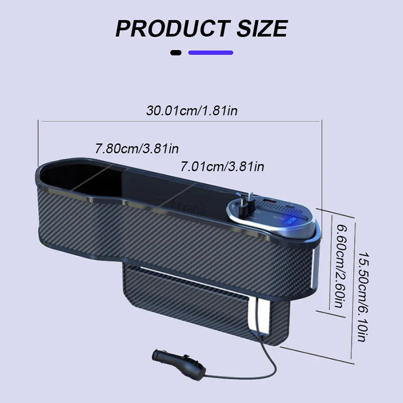Car Seat Gap Charging Storage Box - Image 12