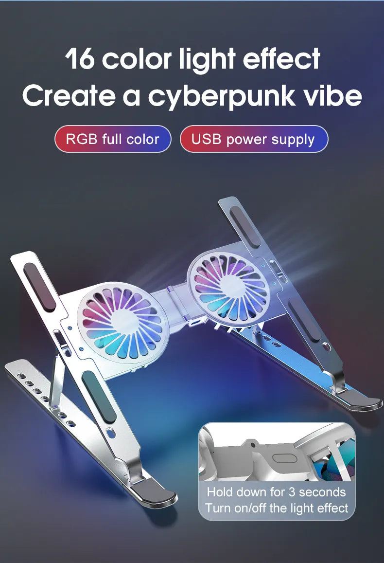 Foldable Aluminum Laptop Cooling Stand - Image 9