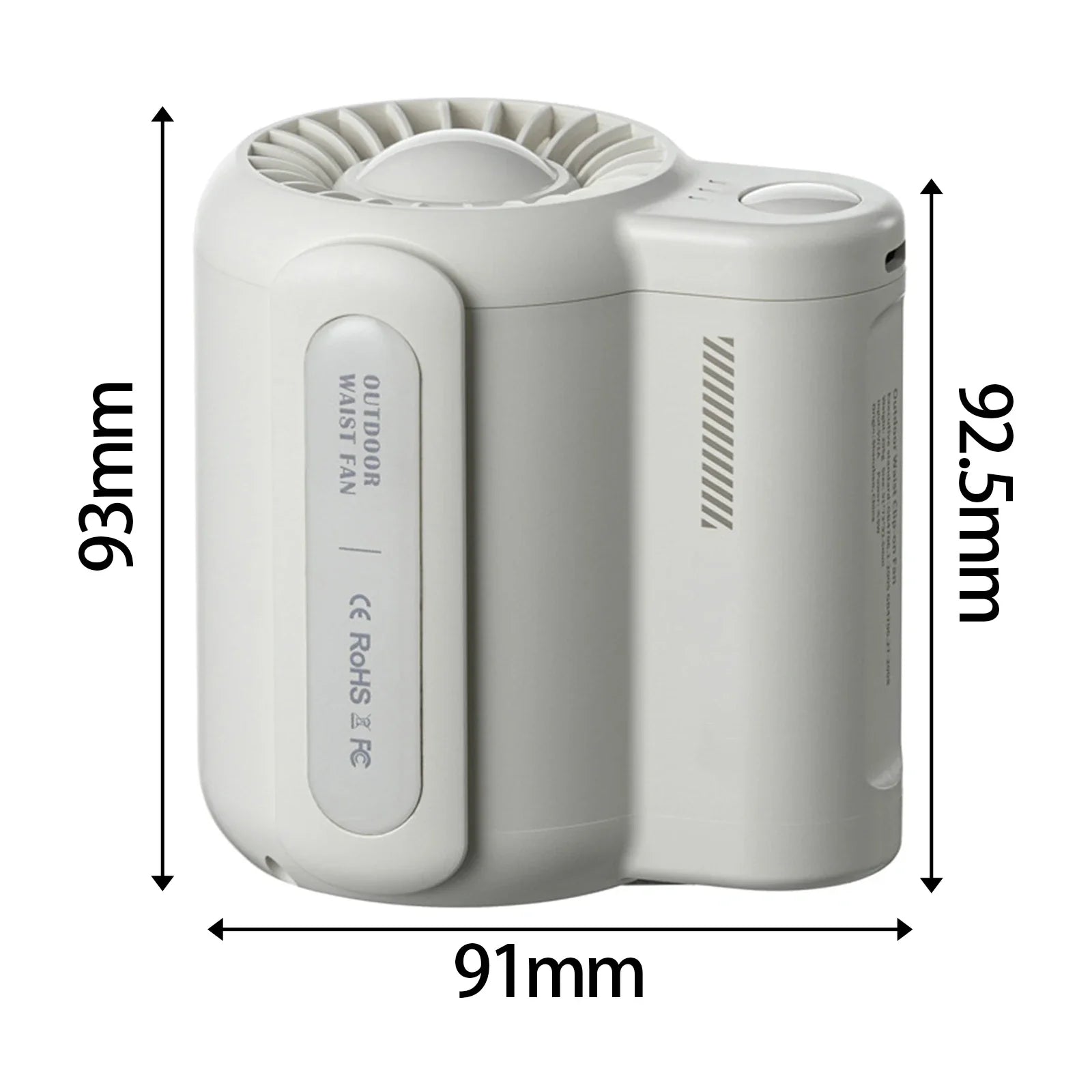 Rechargeable Hanging Waist Clip Fan - Image 11