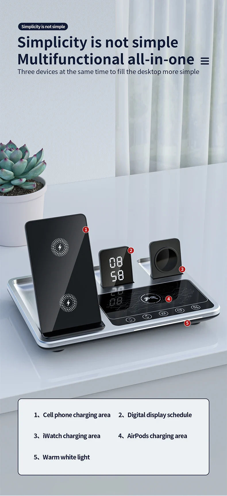 4 In 1 Magsafe Wireless Charging Station - Image 11