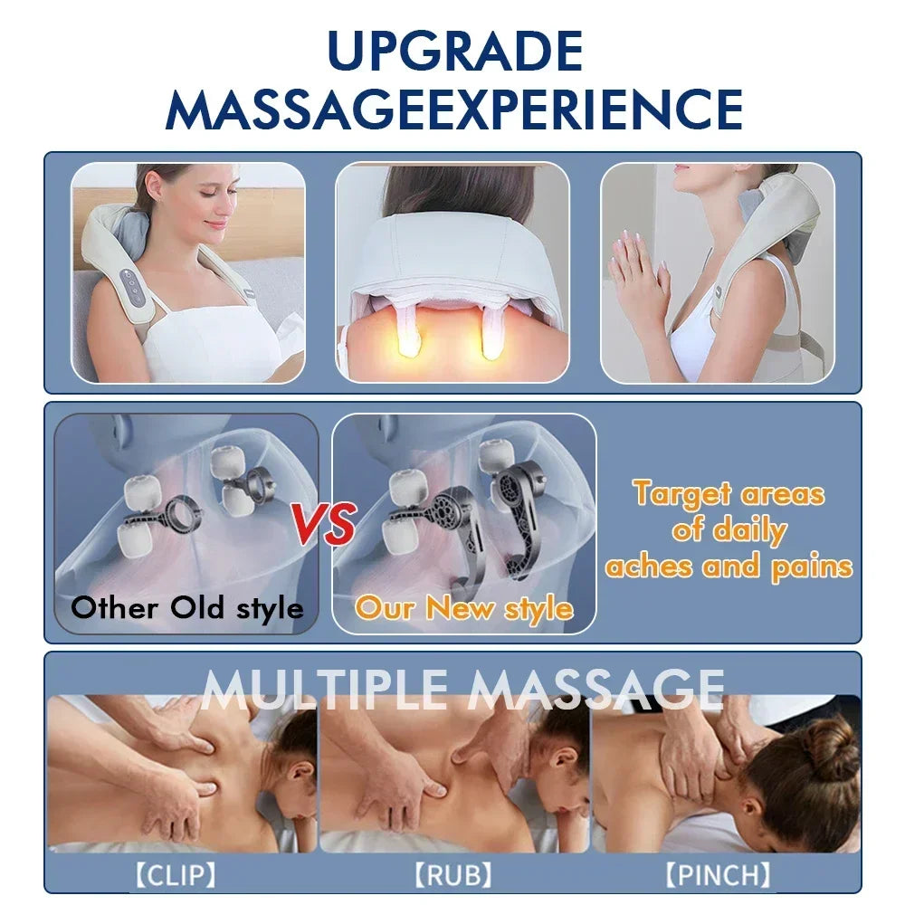 Wireless Smart Neck And Back Shoulder Massager - Image 9