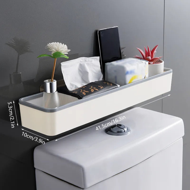 Alternative view of Wall Hanging Toilet Cabinet Rack