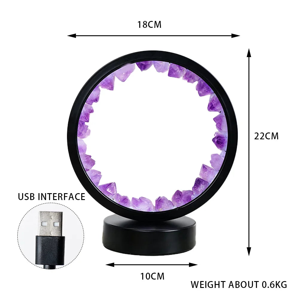 Natural Gemstone Crystal Lamp - Image 15