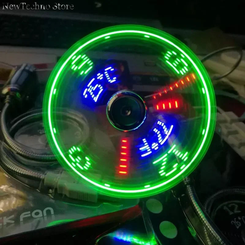 Usb Led Fan Clock - Image 4