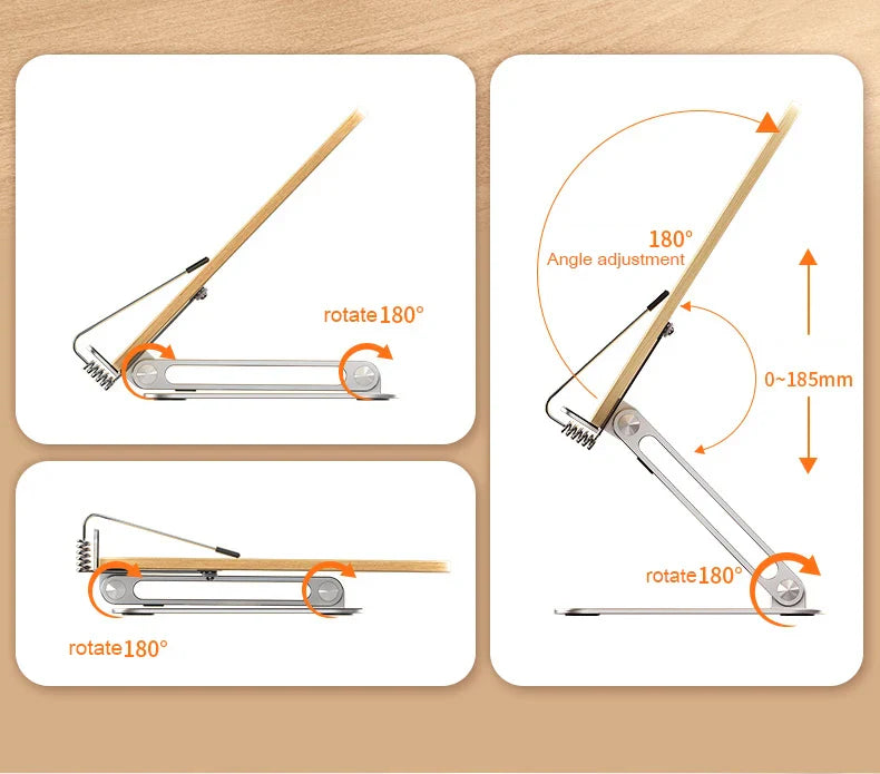 Multifunctional Adjustable Aluminum Alloy Reading Stand - Image 6
