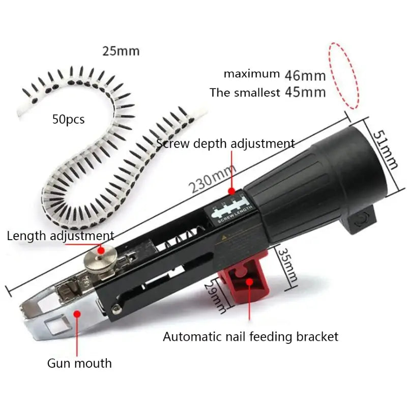 Electric Automatic Chain Nail Adapter Gun - Image 6