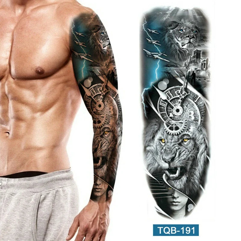 Full Arm Temporary Tattoos - Image 5