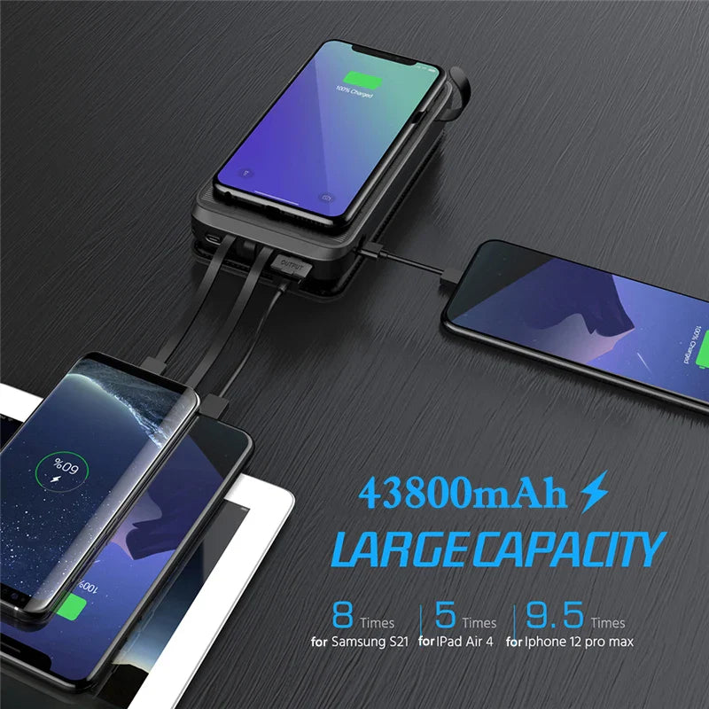 Multifunctional Solar Power Bank Quick Wireless Charger - Image 7