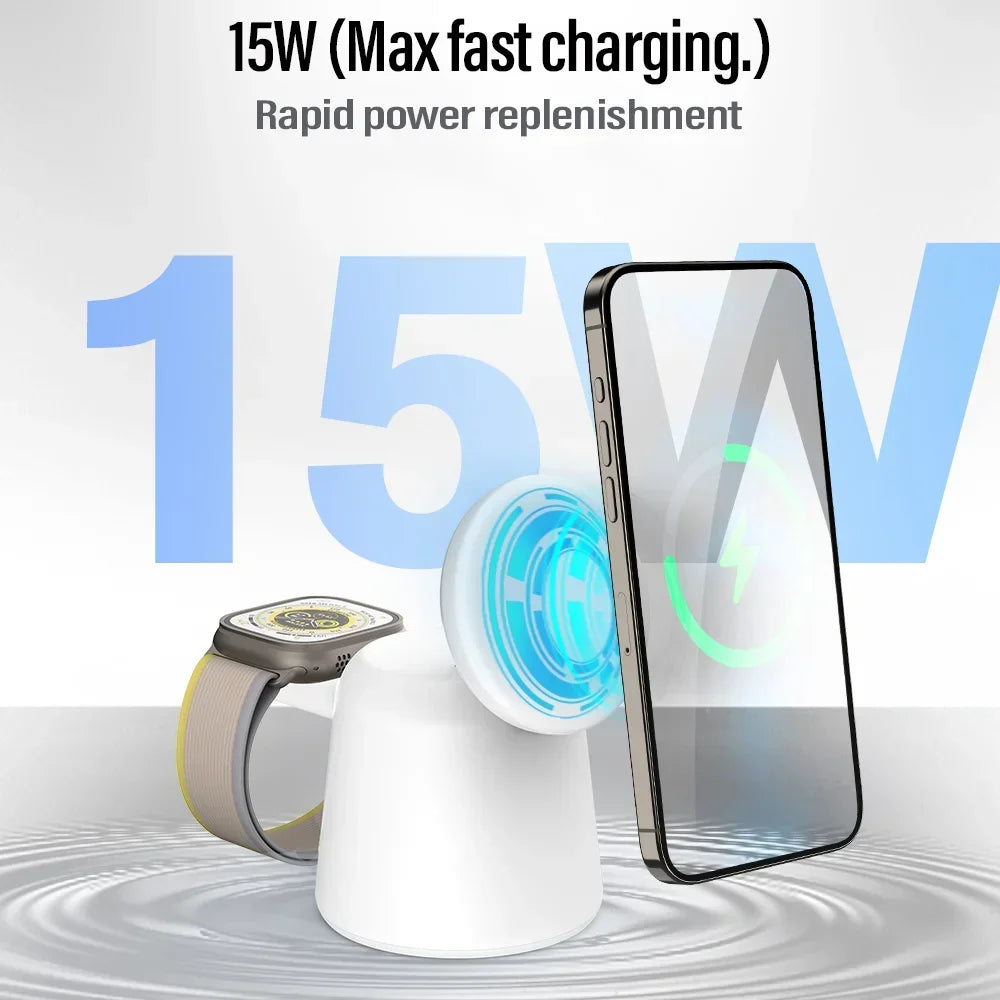 3-In-1 Magnetic Wireless Charger Stand - Image 4