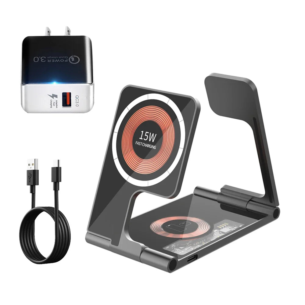 3 In 1 Foldable Magsafe Wireless Charger - Image 6