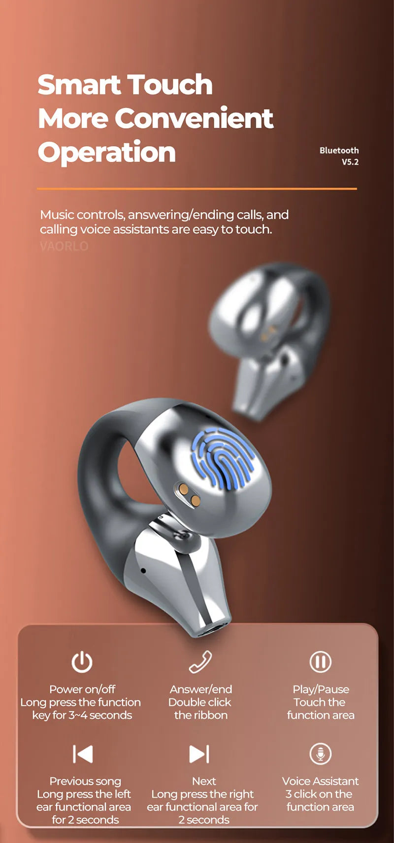 Ear Clip Bluetooth Headset - Image 12