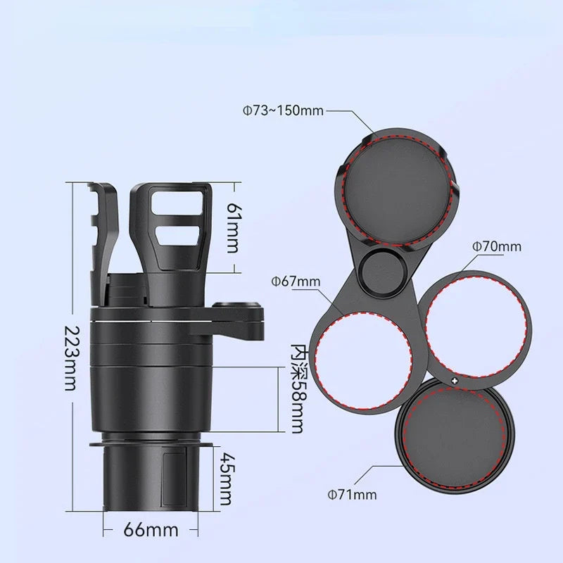 4 In 1 Adjustable Car Cup Holder - Image 9