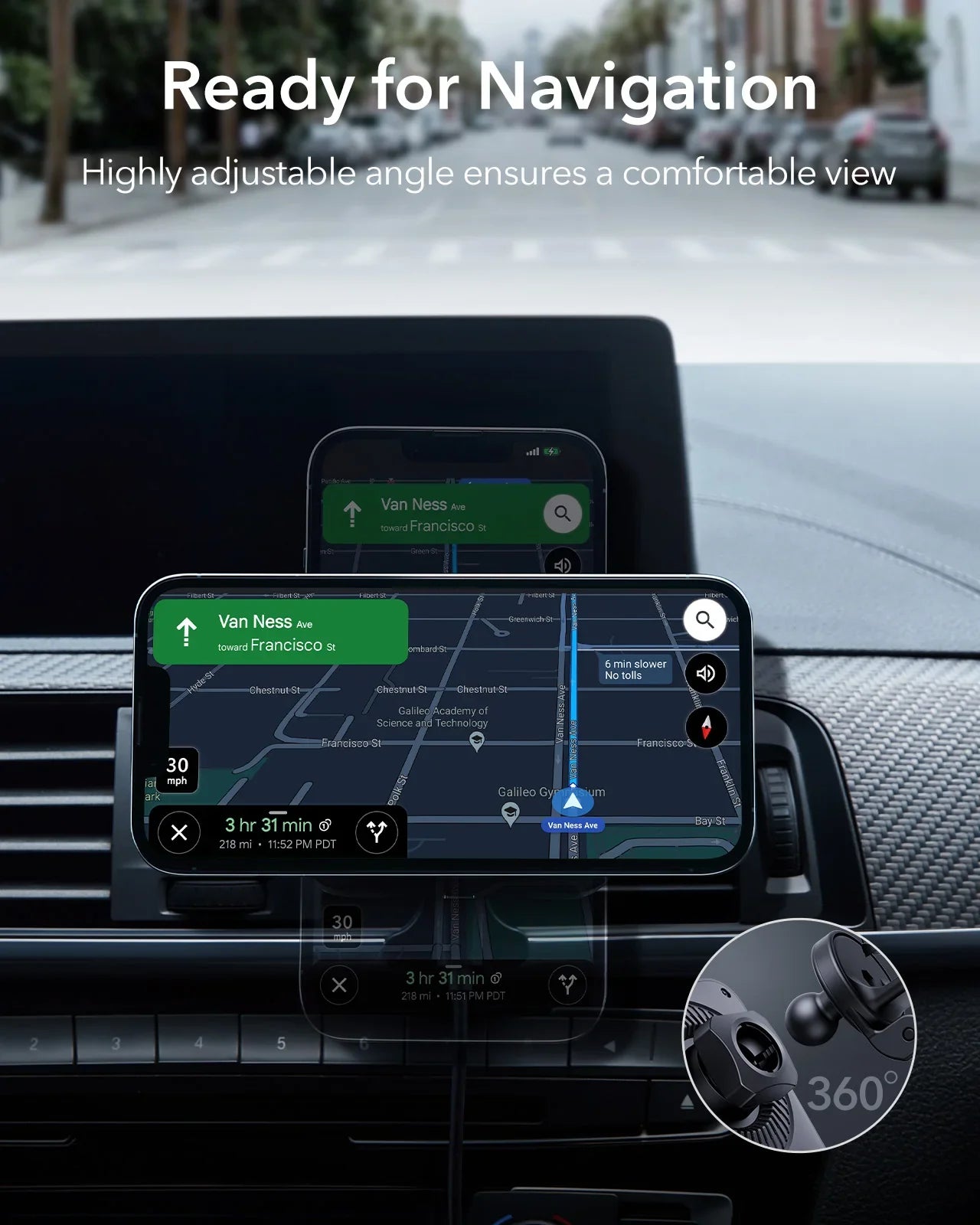 Car Air Vent Magsafe Wireless Mobile Charger - Image 4