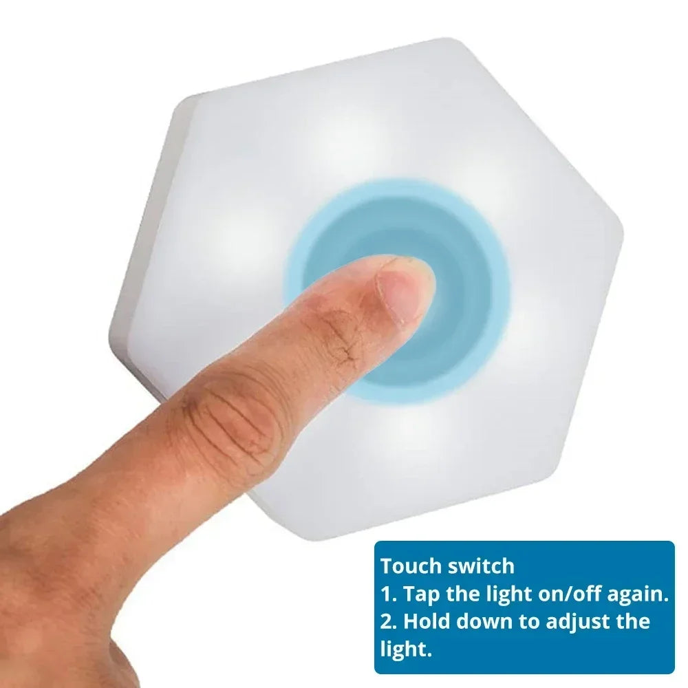 Touch Sensor Rgb Led Hexagon Lamp - Image 13