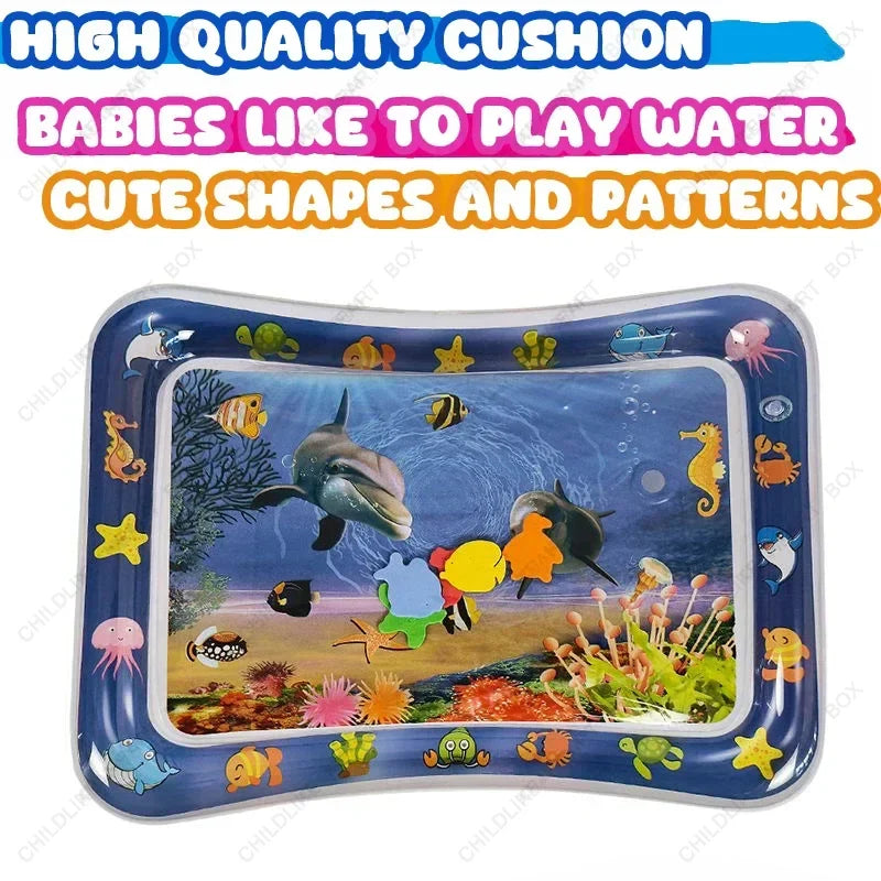 Baby Water Play Mat Inflatable Tummy Time - Image 9