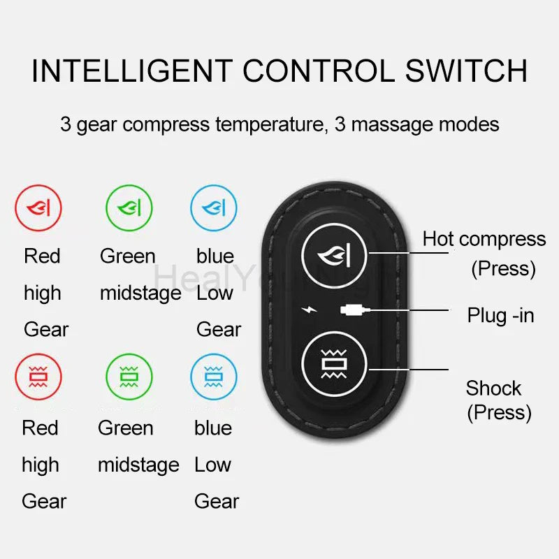 Hot Compression Vibrating Massage Pillow - Image 5