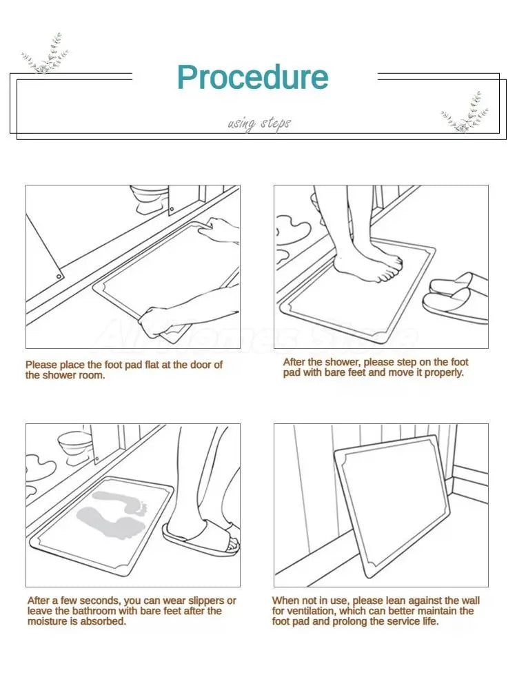 Quick Dry Stone Shower Mat - Image 10