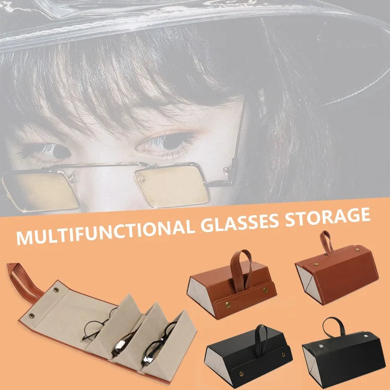 Foldable Leather Sunglasses Case - Image 7