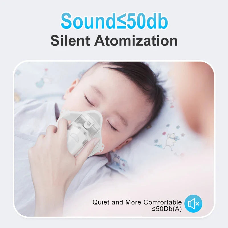 Portable Nebulizer Inhalator Adult Kids Mini Silent Steam Nasal - Image 3