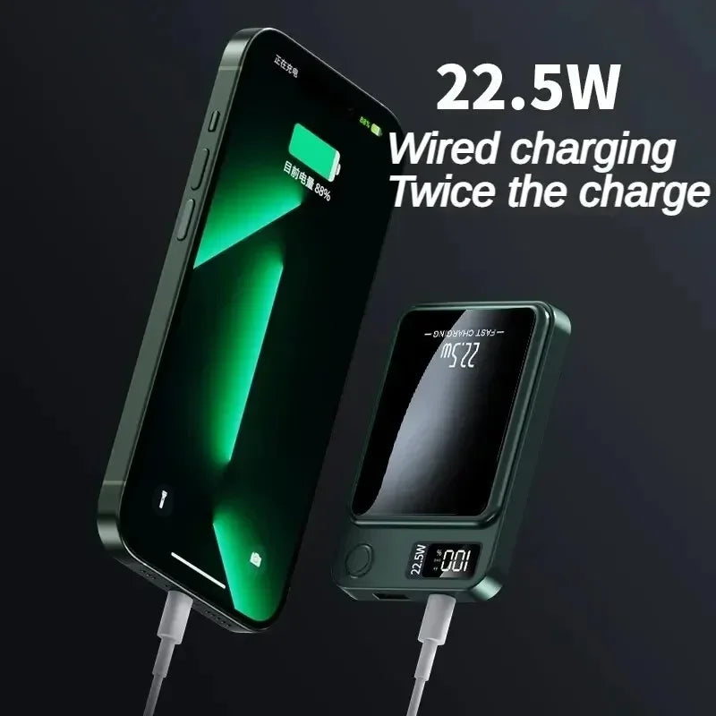 Magnetic Wireless Led Display Fast Charging Power Bank - Image 4