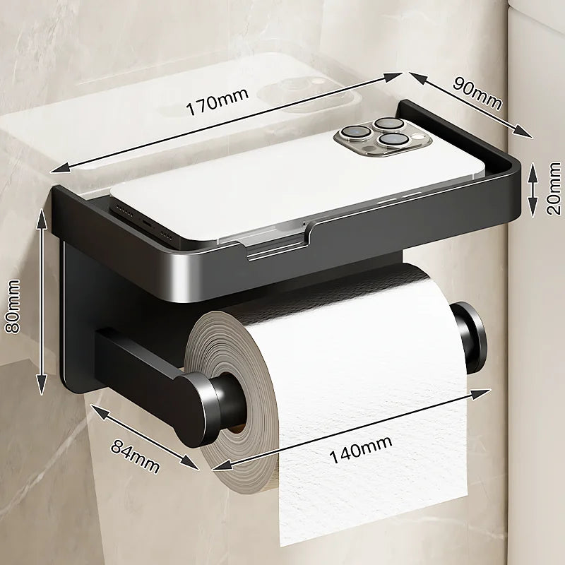 Wall-Mounted Aluminum Alloy Tissue Holder - Image 6