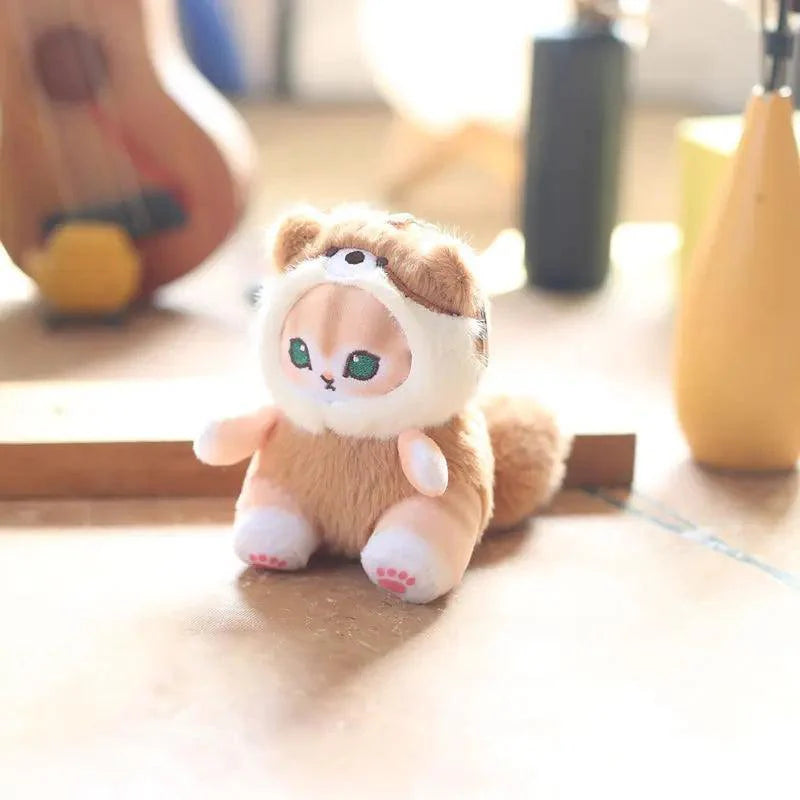 Shark Cat Fried Shrimp Plush Toy Keychain - Image 4
