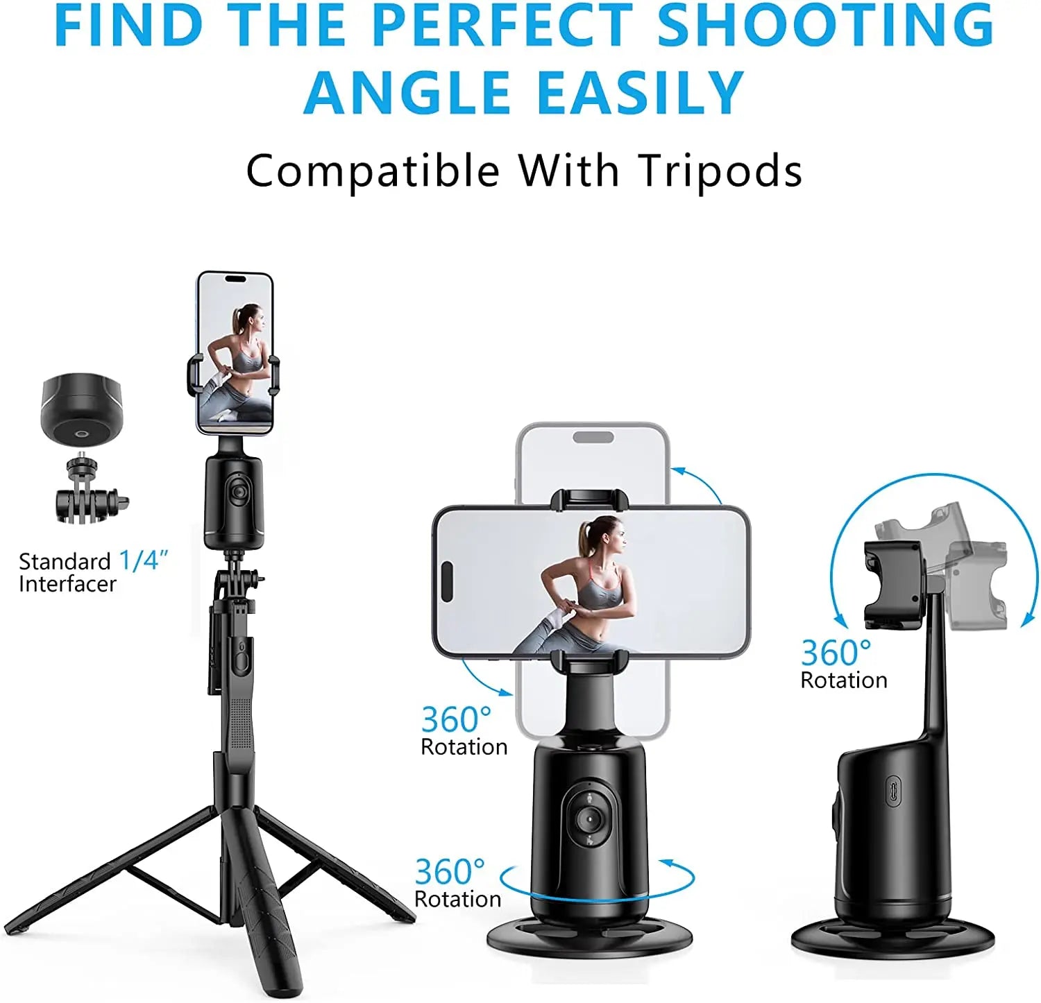 Smart Face Recognition Auto Tracking Phone Holder - Image 8