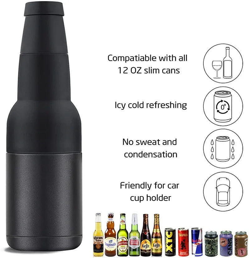 3 In 1 Stainless Insulated Bottle Holder - Image 5