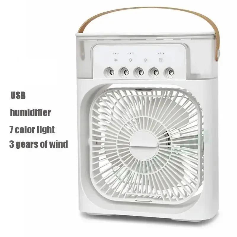 Portable 3-In-1 Fan Air Conditioner With Led Lights & Humidifier - Image 4