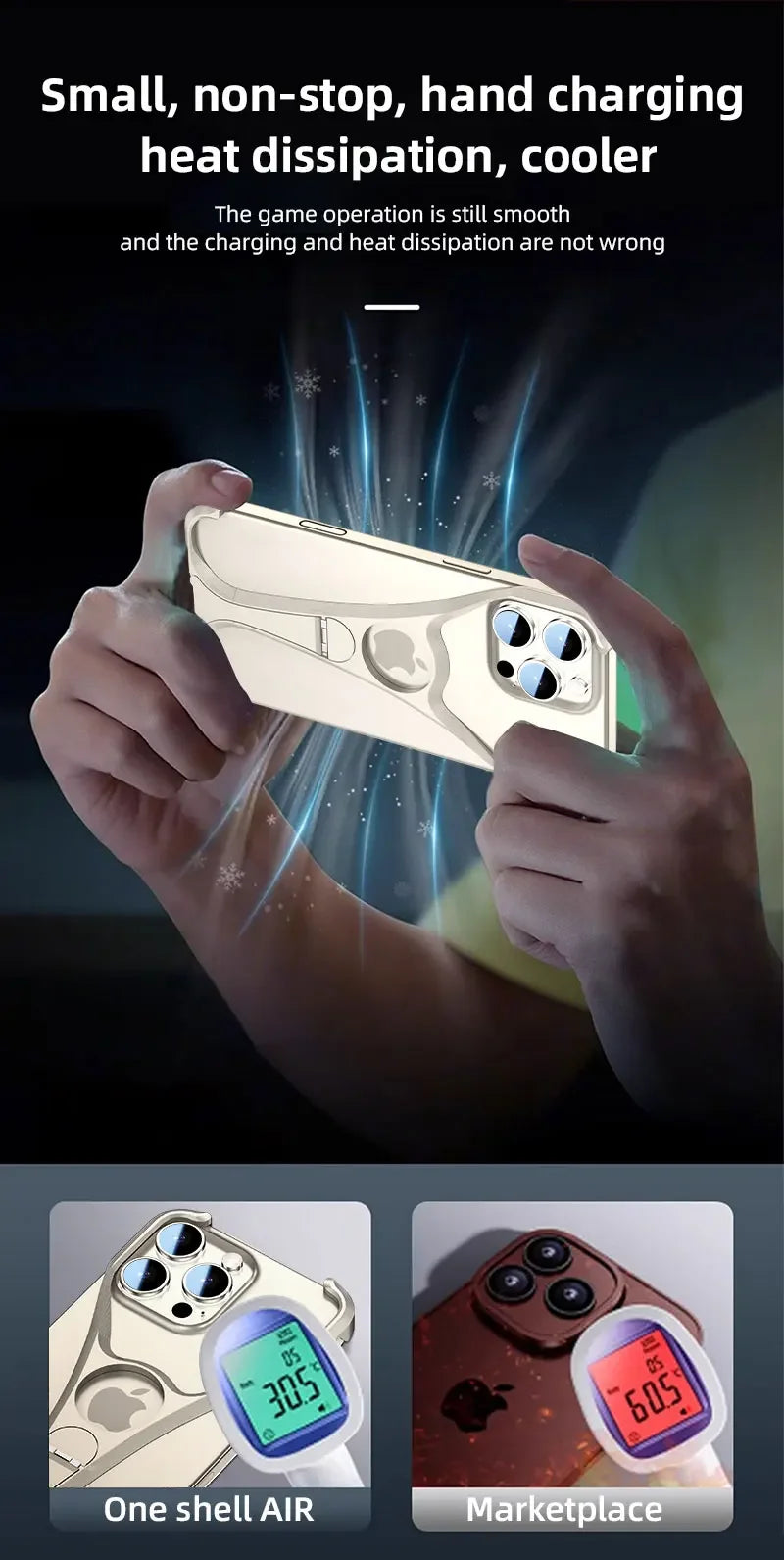 Alloy Metal Frameless Phone Case - Image 7