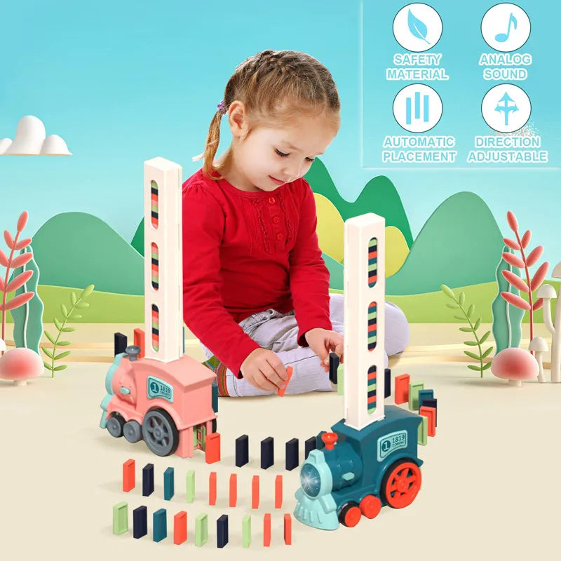 Kids Automatic Laying Domino Train - Image 9