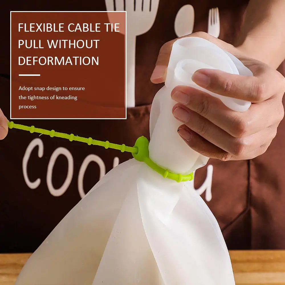 Silicone Kneading Bag For Dough & Marinades: Reusable Nonstick Kitchen Tool For Baking & Cooking - Image 6