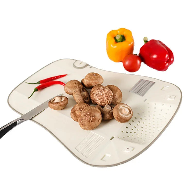 Multifunctional Foldable Cutting Board With Drain - Image 5