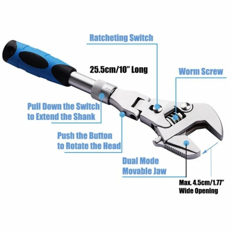 Multifunctional Retractable Ratchet Wrench - Image 3